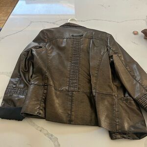 Leather designer jacket
